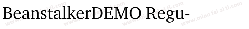 BeanstalkerDEMO Regu字体转换